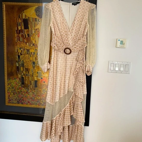 PATBO Eyelet and Mesh MIdi Dress - Picture 7 of 9